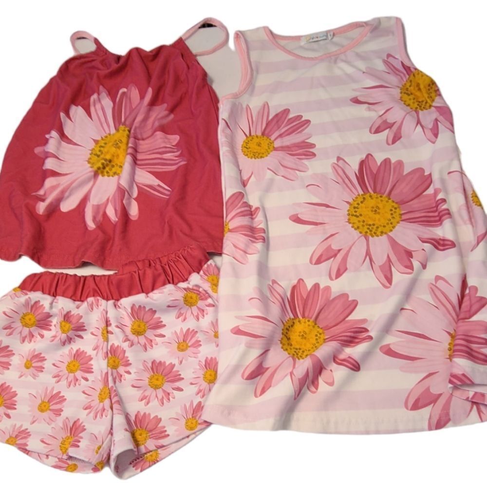 Sunshine Swing 3-Pc Set‎ Shorts Tunic Top Dress size 6